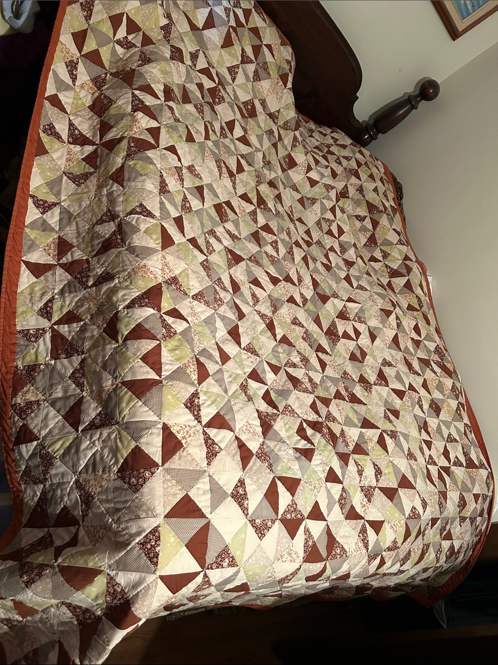 Vintage handmade patchwork pinwheels